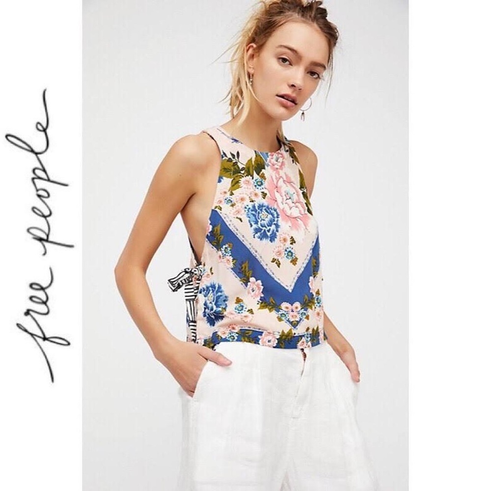 • Free People • This Sweet Love side tie crop top